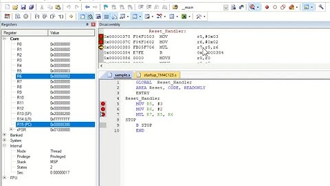 Getting started with Keil and Assembly