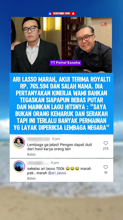 Puluhan Juta Jadi Rp700 Ribu?! Ari Lasso Bongkar Kisruh Royalti WAMI 😱