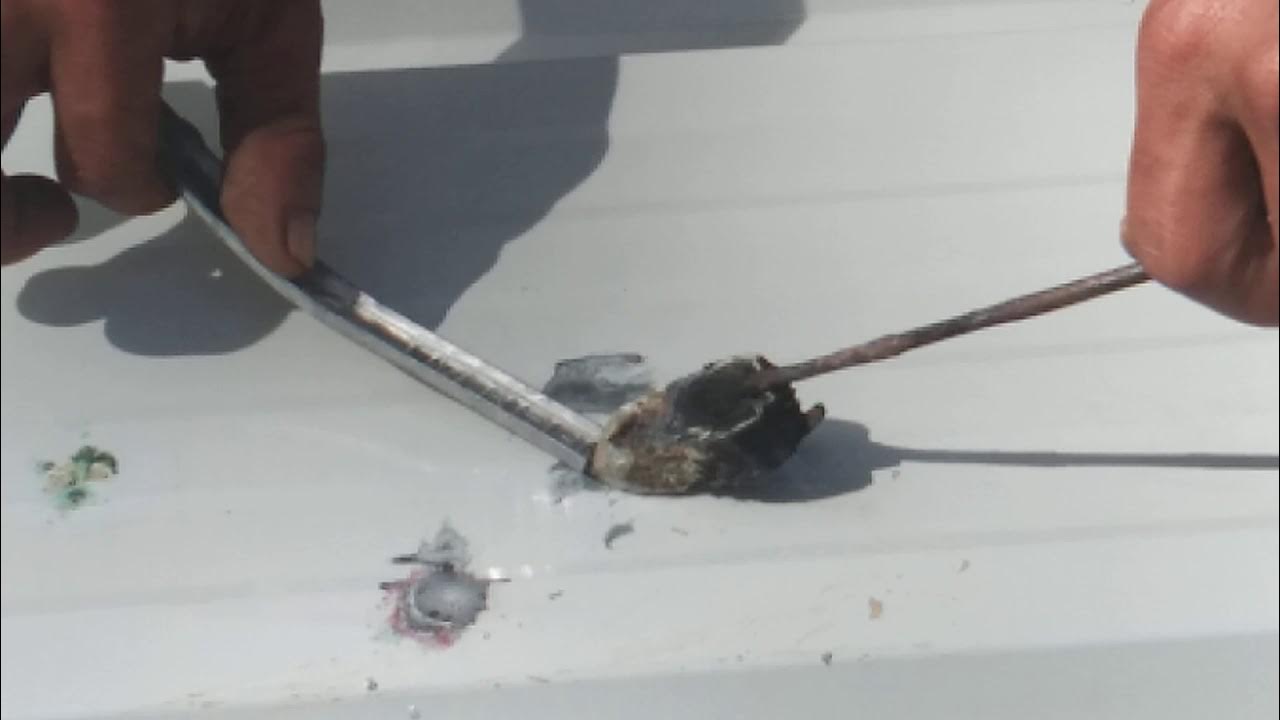 How to Repair Holes of Galvanized Color Roof using Nikolite YouTube
