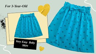 baby skirt cutting and stitching | sewing very easy skirt for 3-year-old children for beginners