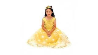 BEST SELLER Halloween Costume Reviews! ReliBeauty Little Girls Layered Princess Belle Costume Dre..