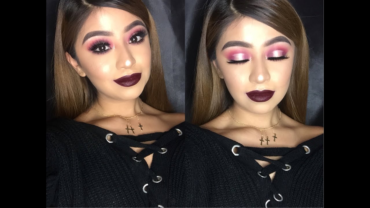 Cranberry Halo Eye Makeup Tutorial | Miriam Arteaga