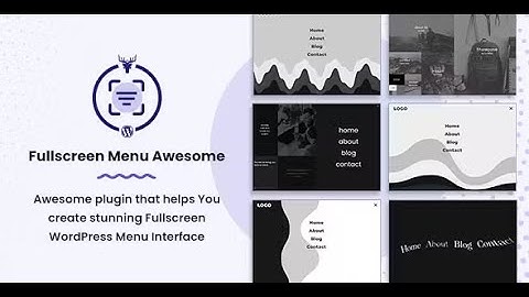 Fullscreen WordPress Menu - FullScreen Menu Awesome By themesawesome