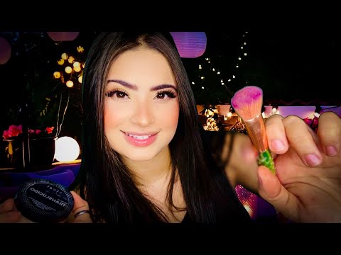 ASMR:MAQUIANDO VOCÊ PARA SUA FESTA DE ANIVERSÁRIO 🥳