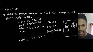 P10 Swap two numbers | #python #series
