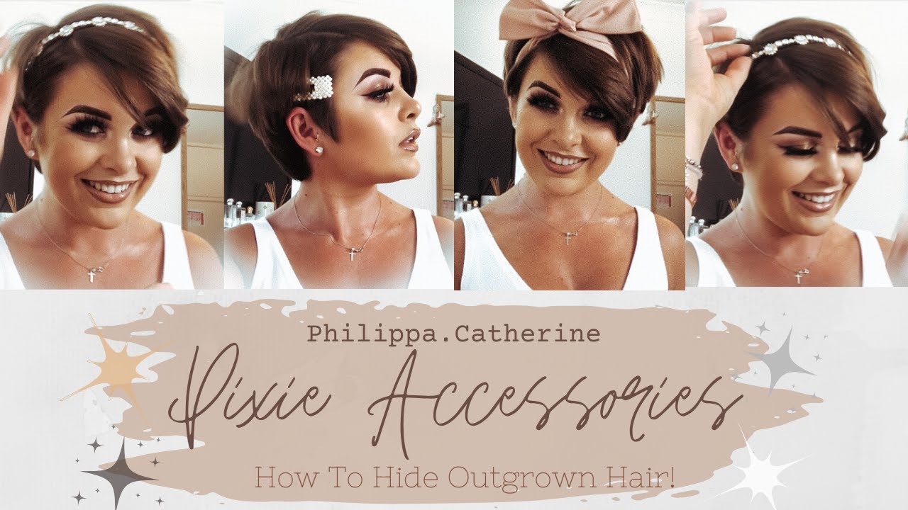PIXIE & SHORT HAIR ACCESSORIES!!! STYLING AN OUTGROWN PIXIE CUT IN