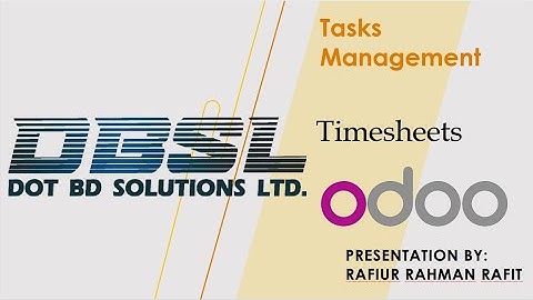 1.11 - 1.12 Odoo Timesheets & Task Management | Track Work Hours & Productivity | Bengali Tutorial