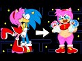 Oh no! Sonic and Amy&#39;s Family Life (happy story) | Pacman Stop Motion Game