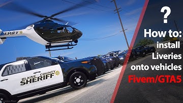 How to Install Liveries onto Your Vehicles for Fivem/Gta5