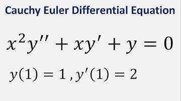 Cauchy-Euler Differential Equation: x^2y