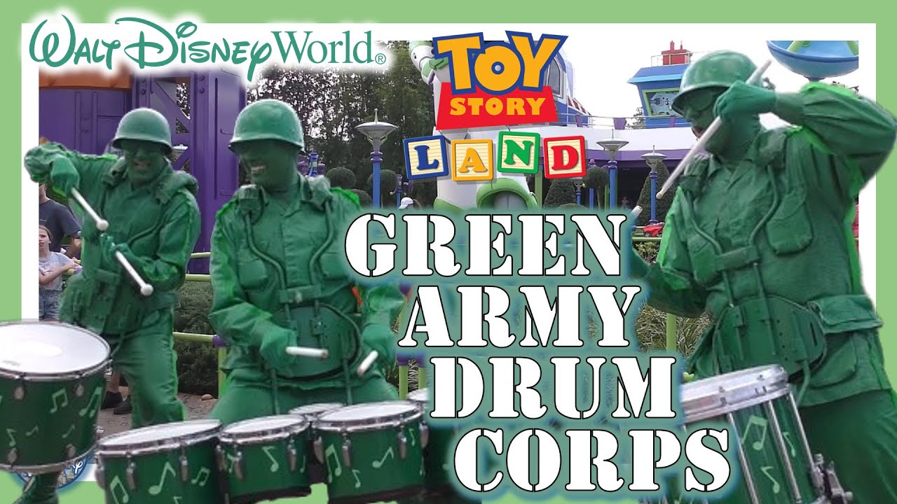 Green Army Drum Corps | Toy Story Land | Walt Disney World | Hollywood Studios | Green Army Men