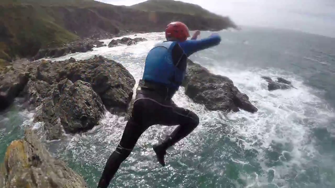 Big Jumps Gara Rock Coasteering South Devon - Adventure South 27.07.2017