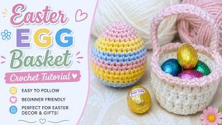 Crochet Your Own Easter Basket | Easy DIY Tutorial