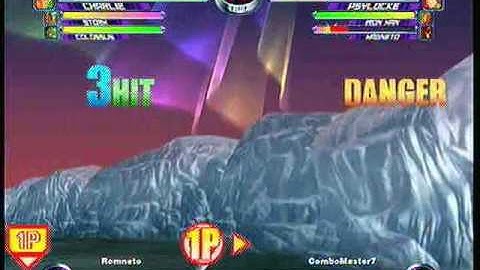 MvC2 Online (360): Brett (Cha/Storm/Col) vs Combomaster7 (Mag/Psy/IM) 7 .:4.20.10:.