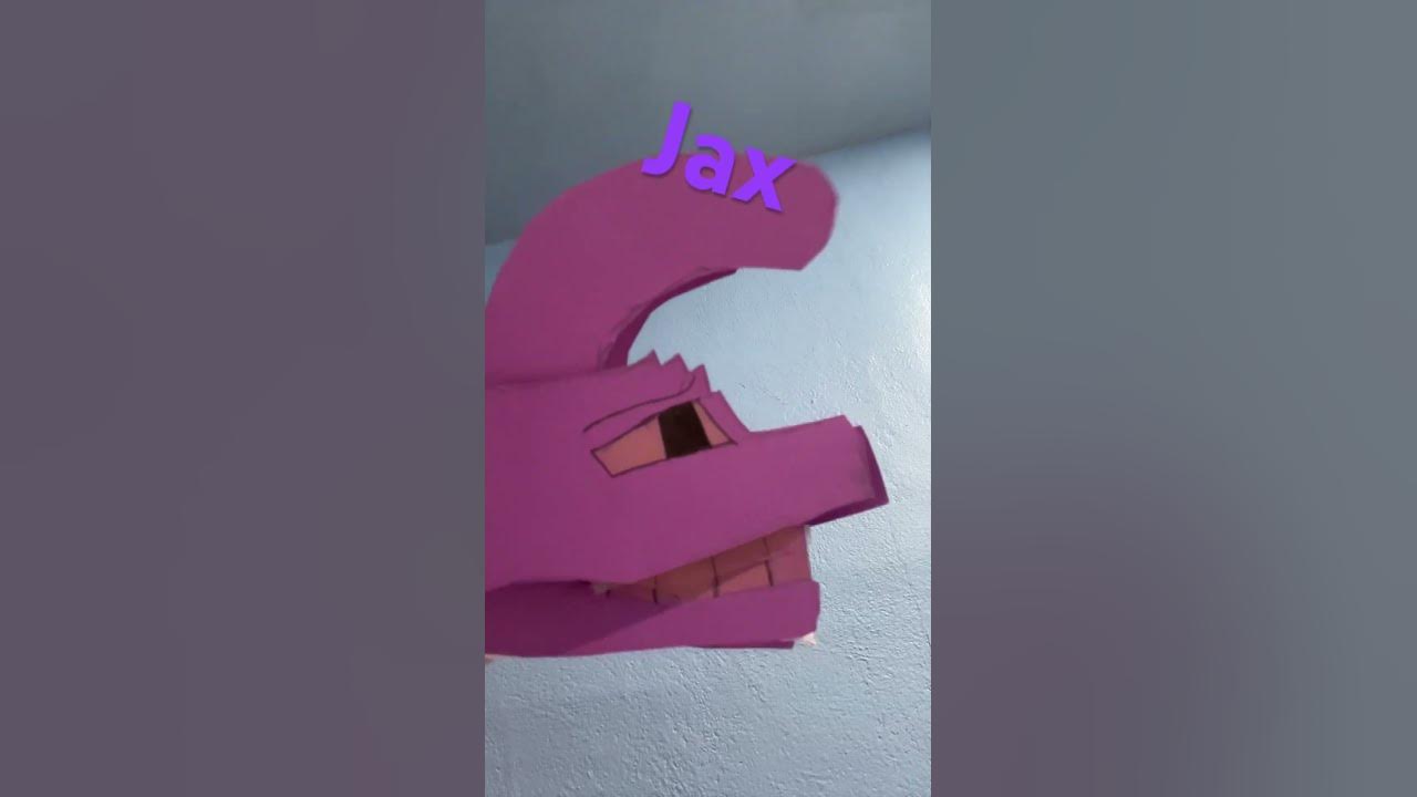 I made a Jax puppet #drawing #crafts #shorts - YouTube