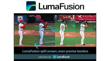LumaFusion - split screen with precise, accurate  clean borders