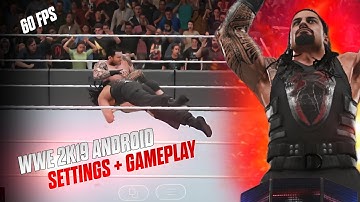 WWE2K19 ON ANDROID BEST SETTINGS + GAMEPLAY |  GAMEHUB EMULATOR 