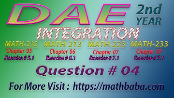 DAE 2nd year Integration Question 04