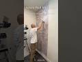 Premium mural wallpaper + precise installation every seam, every line, every detail matters #shorts