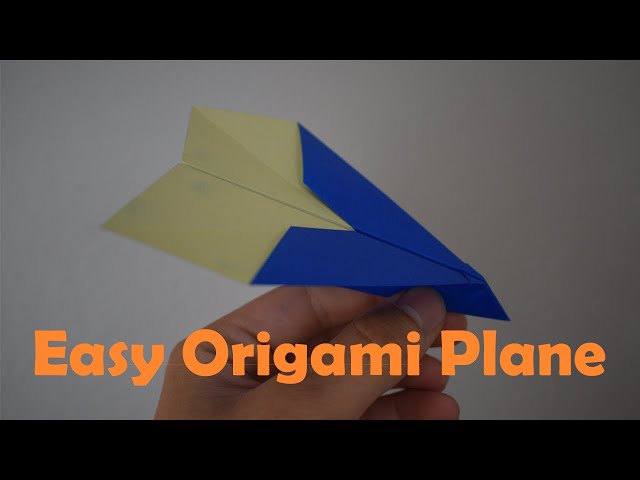 How to Fold an Easy Origami Paper Plane 