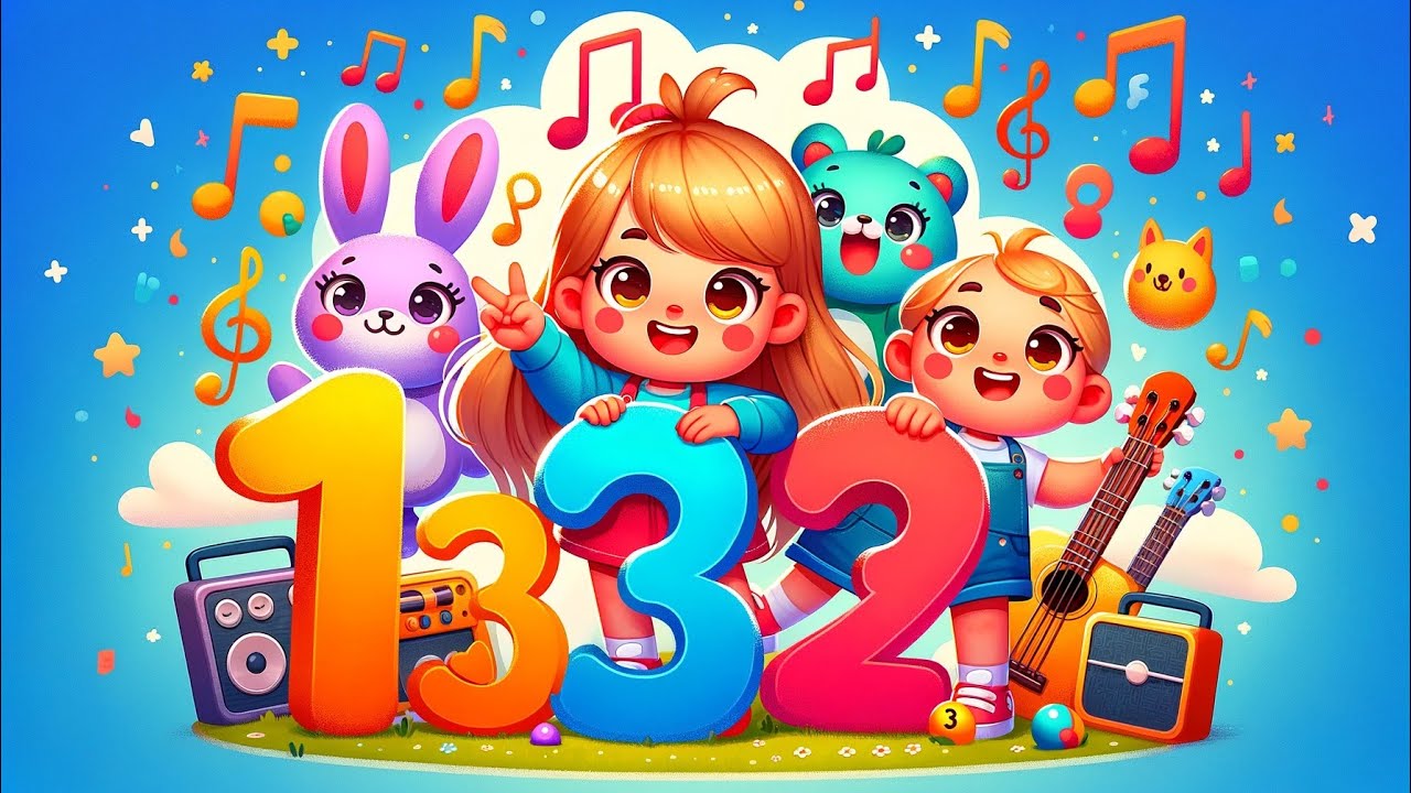 Numbers Song (1-10) #123 #animation #1234 #nurseryrhymes - YouTube