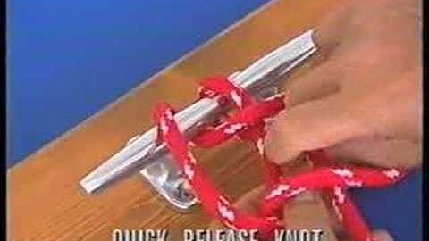 Quick release knot