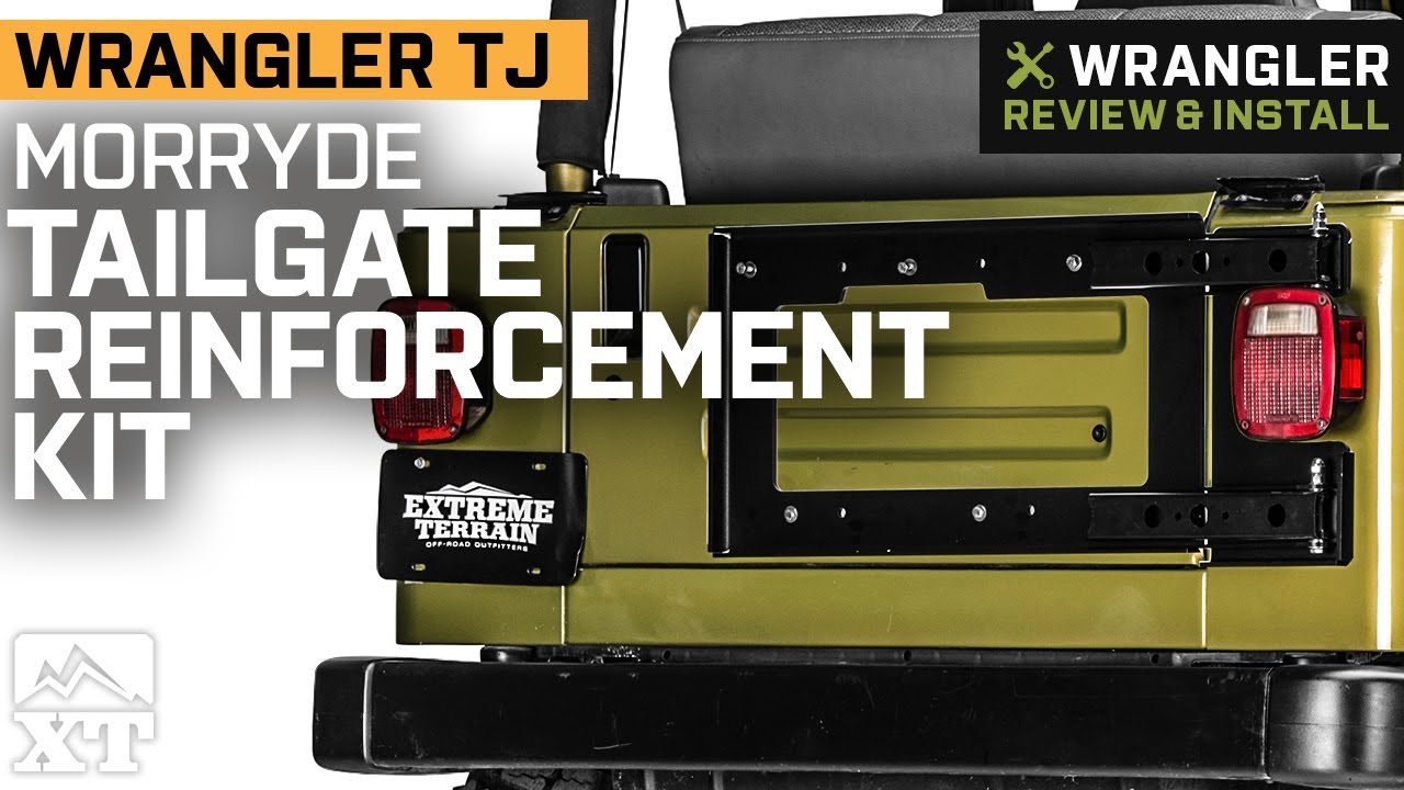 Jeep Wrangler TJ MORryde Tailgate Reinforcement Kit Review & Install -  YouTube