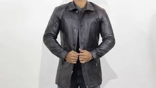 Mens Leather Coats | Long leather Coats | FJackets