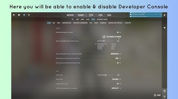 How to enable & disable Developer Console in Counter Strike 2 CS2