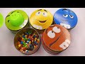 2 Minutes Satisfying Candy Stuffing with Rainbow Chocolate &amp; Lollipops | ASMR Experiment