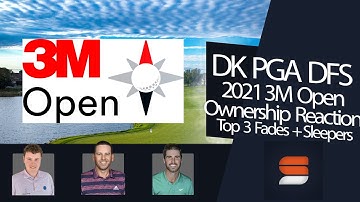 2021 3M Open Draftkings Golf Ownership Reaction: Top 3 DFS Fades and Sleeper Picks in GPP Contests