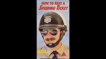 How To Beat A Speeding Ticket (1986 VHS)