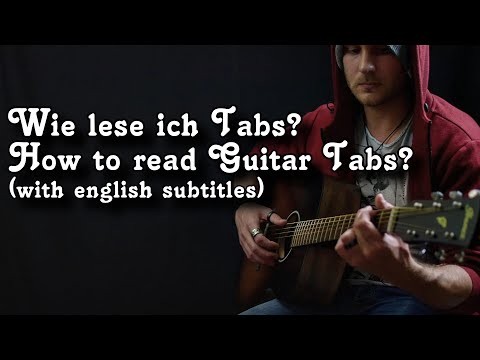 Wie liest man Guitar Tabs? / How to read TABs? - Tutorial