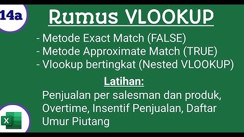 Ms.Excel: VLOOKUP (TRUE , FALSE)