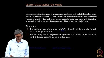 Vector Space Models for NLP