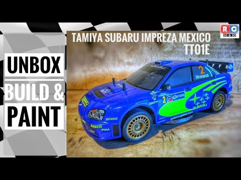 Tamiya Subaru Impreza Mexico 2004 - TT01E - Unboxing, build