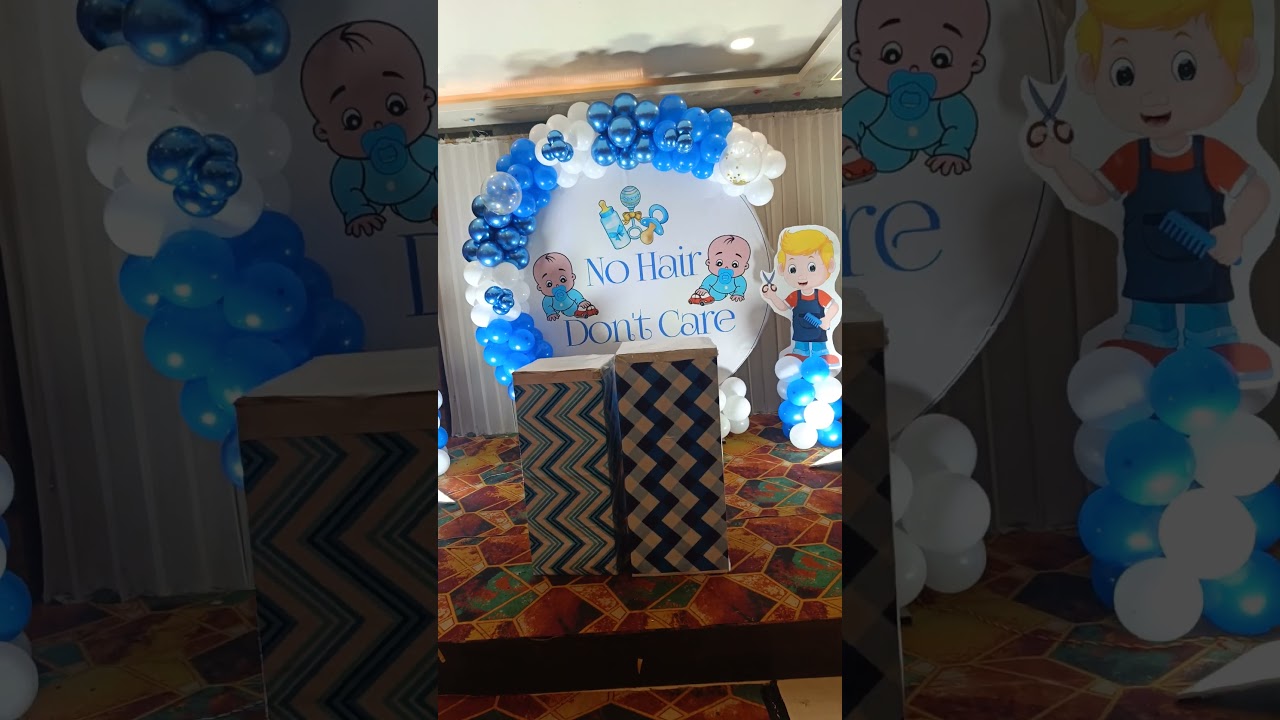 mundan ceremony balloon decoration 