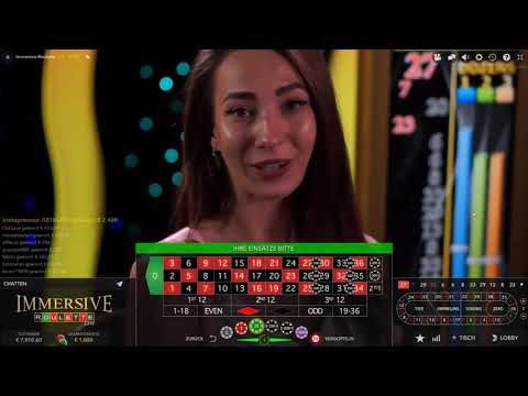 Von 6610€ auf 11410€ mit Live Roulette im Online Casino - Immersive Roulette Evolution Gaming