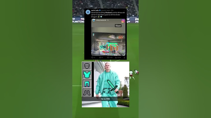 Erling Haaland plays Minecraft? 😮 #haaland #manchestercity #minecraft