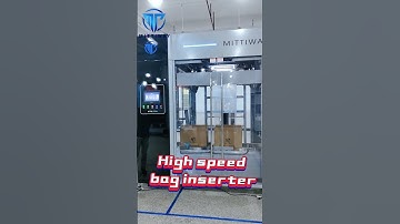 High speed bag inserter with max speed of 20pcs/.min.New appearance, new listing