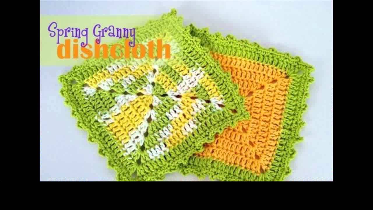 crochet dishcloth for beginners YouTube