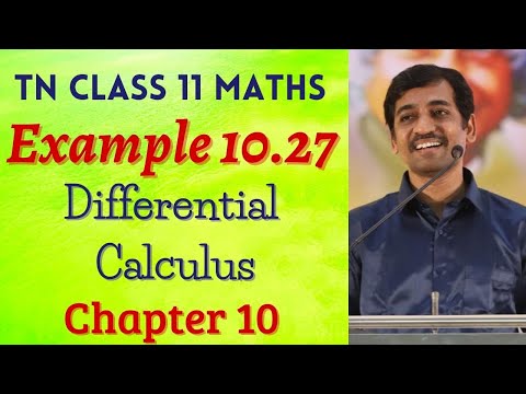 Class 11 Maths | Example 10.27 | Differential Calculus | Tamil Nadu New Syllabus