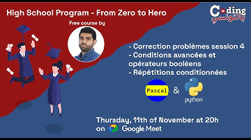 Algorithms and Python | France IOI: Conditions avancées, op booléens et repetitions conditionnées