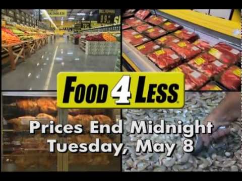 Food 4 Less Commercial voiced by Johnny Milford w/Maria Milford tag