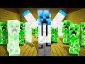 I GOT ATTACKED BY 100 CREEPERS in Minecraft !!