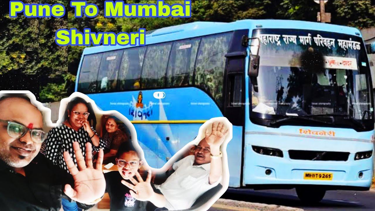 “Pune - Mumbai MSRTC Shivneri Bus Full Journey + Dadar-Virar Double Fast Special Local Train”