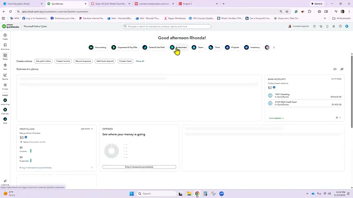 Butler QuickBooks Online Connect Chapter 5 Xafra Cyber Company