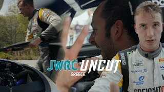 CRAZY title fight! He pushed his car 3 KMs to win a championship! | JWRC Uncut 🇬🇷 | S1 E4