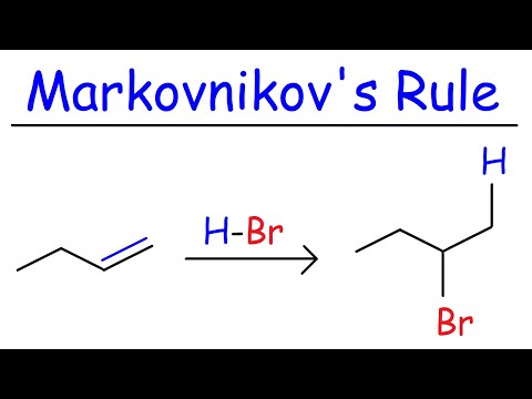 Video: Wat is Markovnikov se reël gee 'n voorbeeld?