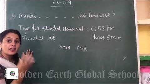 Grade 5 |Maths  | Exercise 11.9 | Golden Earth Global School, Sangrur |